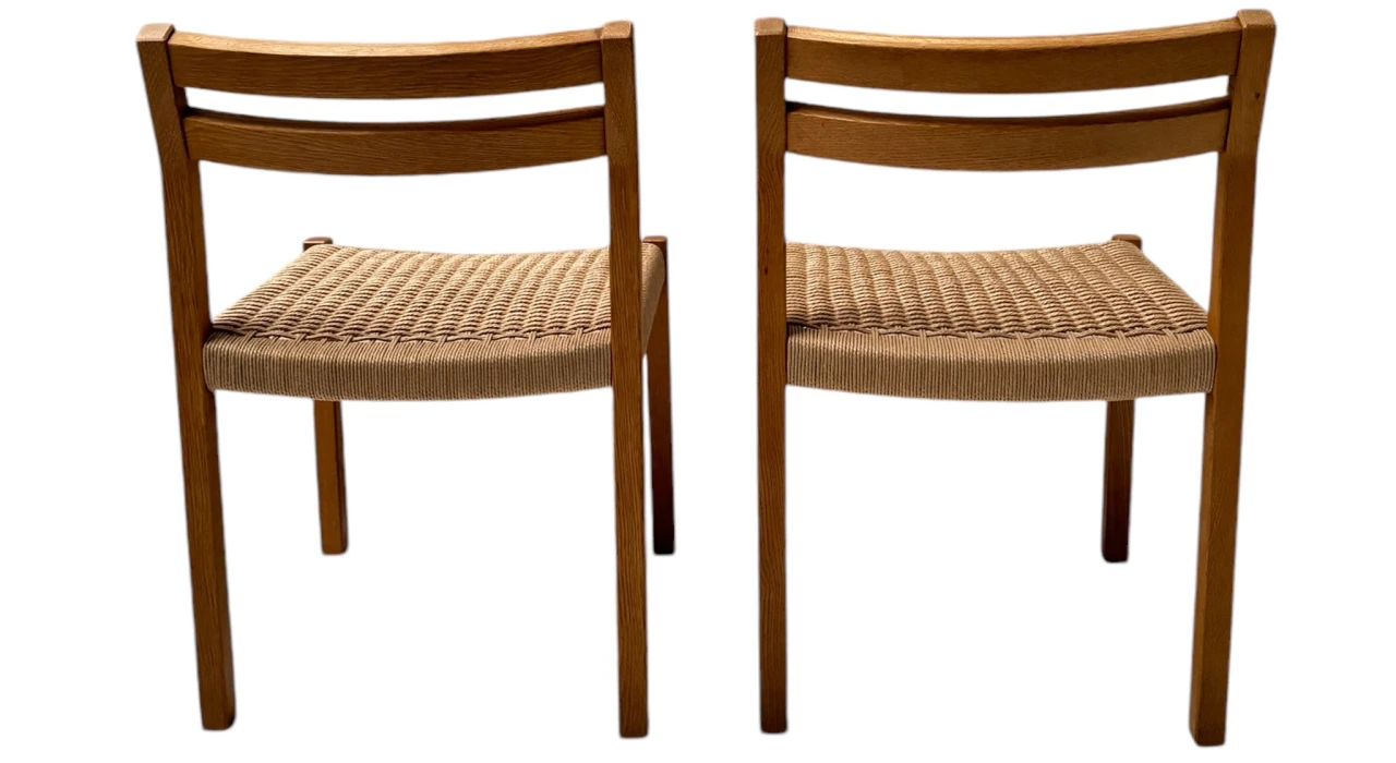 Set of 12 Mid-Century Modern 401 Dining Room Chairs by Niels Otto Møller, 1970s